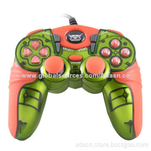 Wired PC USB Game Controller with Double Shock, Various Color, Factory Cheap Price